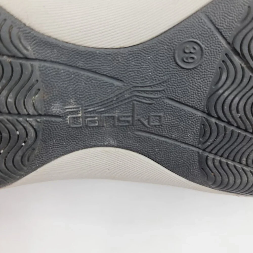 Dansko Women's Black Honor Leather Lace‎ Up Casual Fashion Sneaker Size 8
